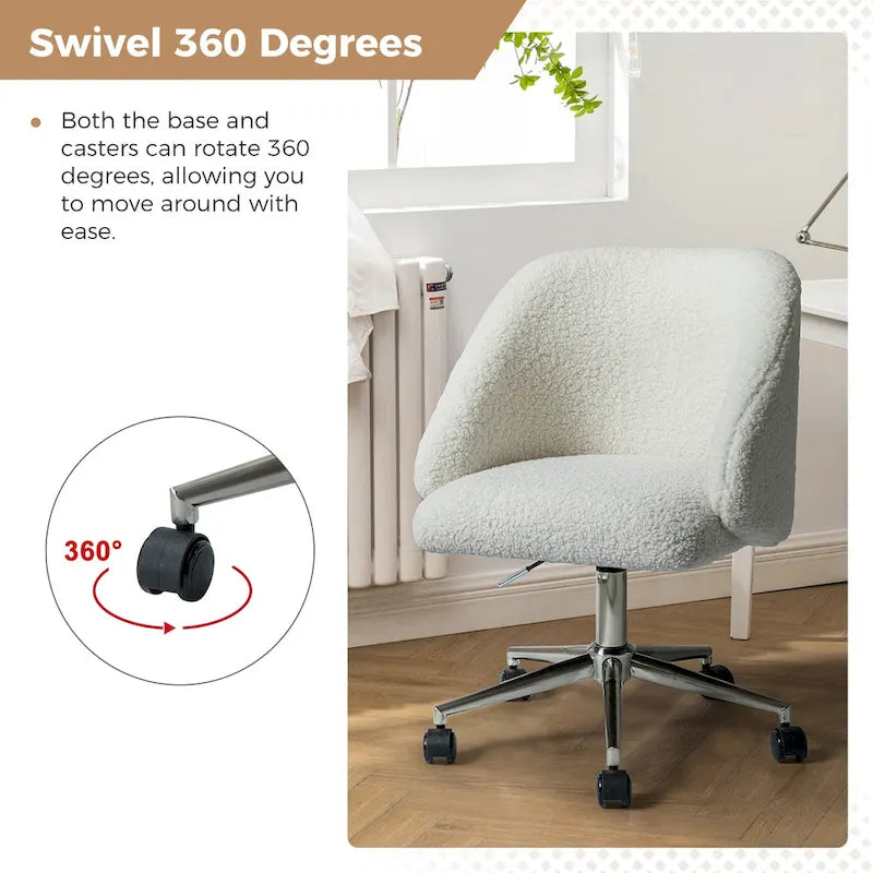Chaise de bureau pivotante à hauteur réglable