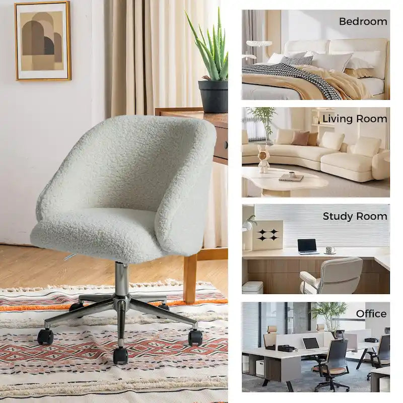 Chaise de bureau pivotante à hauteur réglable
