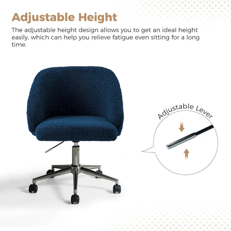 Chaise de bureau pivotante à hauteur réglable