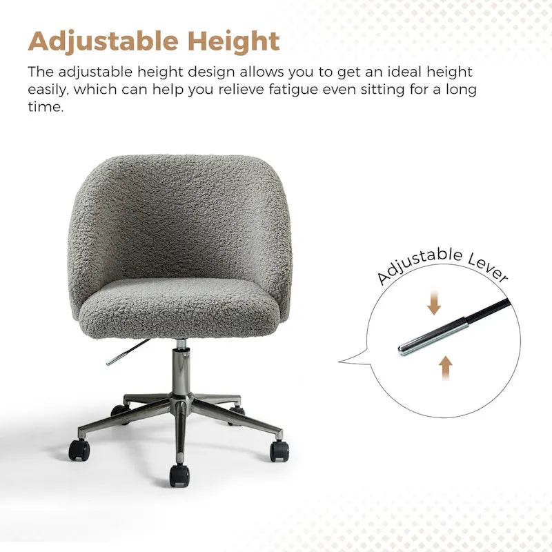 Chaise de bureau pivotante à hauteur réglable