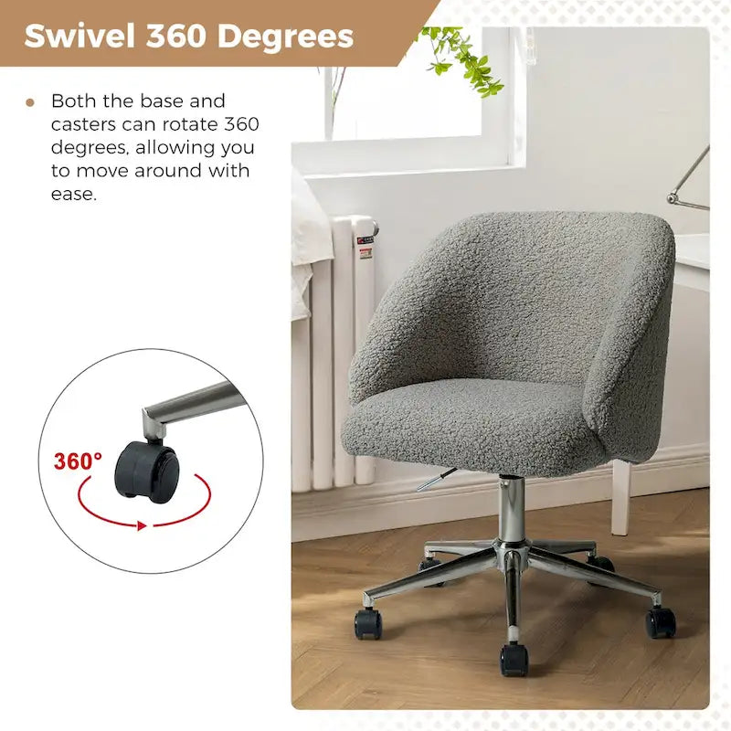 Chaise de bureau pivotante à hauteur réglable