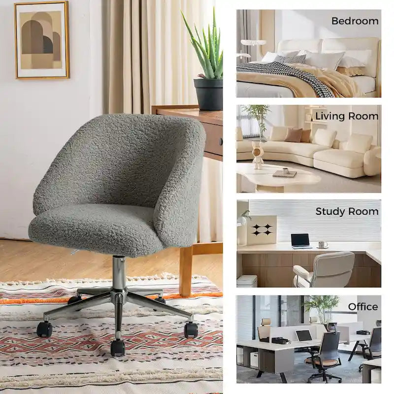 Chaise de bureau pivotante à hauteur réglable