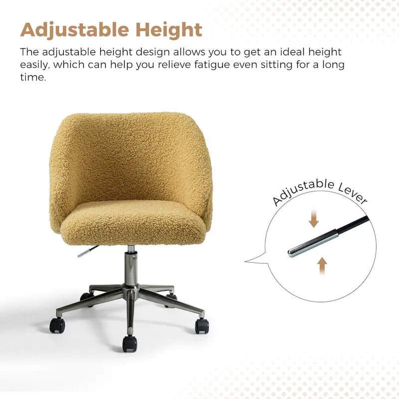 Chaise de bureau pivotante à hauteur réglable