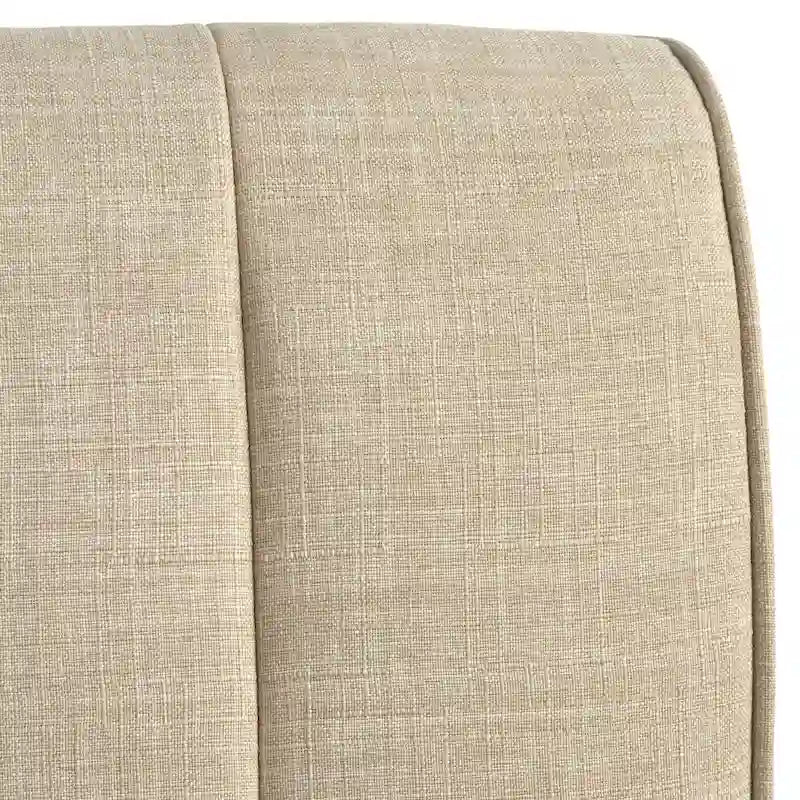 Banquette souple à dossier rayé vertical