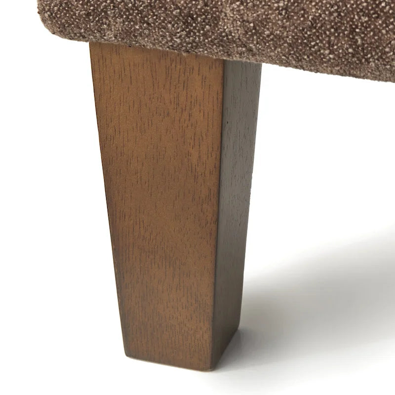 Banquette souple à dossier rayé vertical