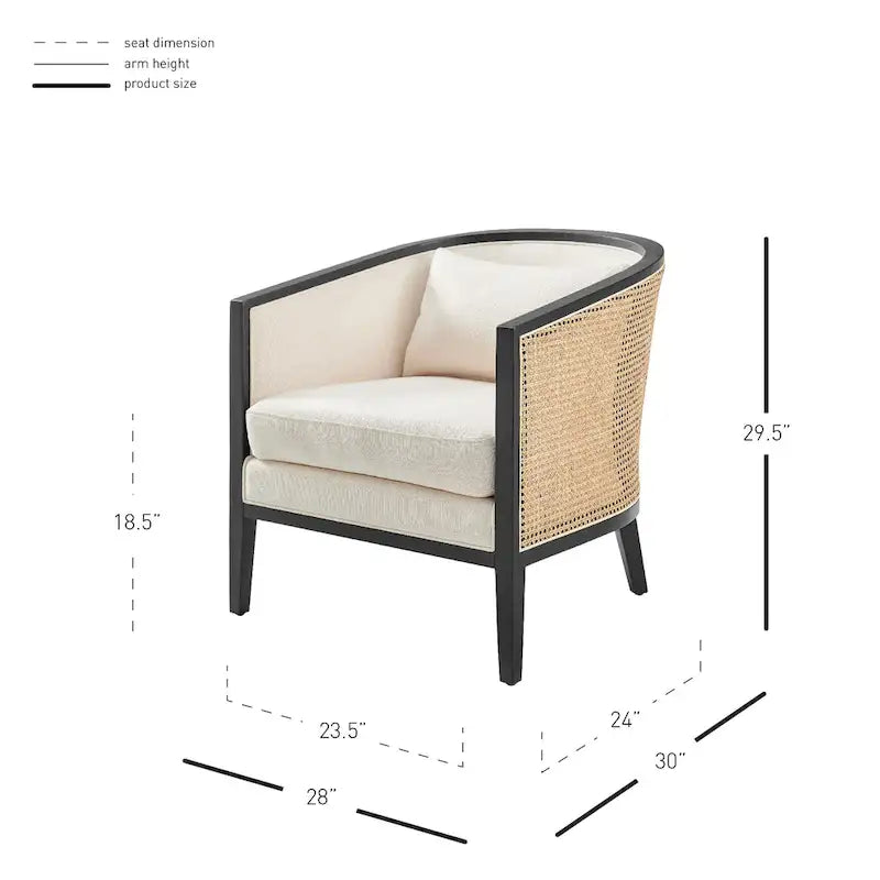 Fauteuil en lin