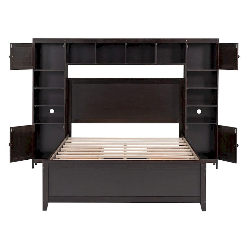 Lit en bois pleine grandeur