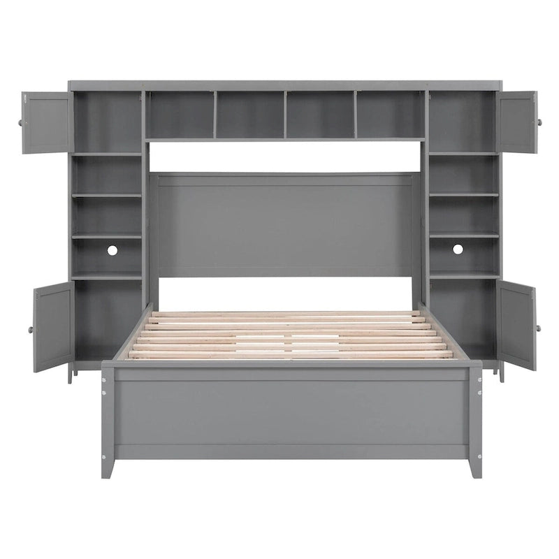 Lit en bois pleine grandeur