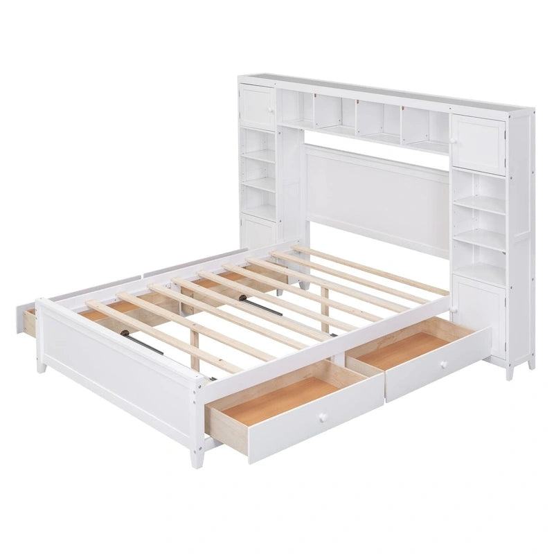 Lit en bois pleine grandeur
