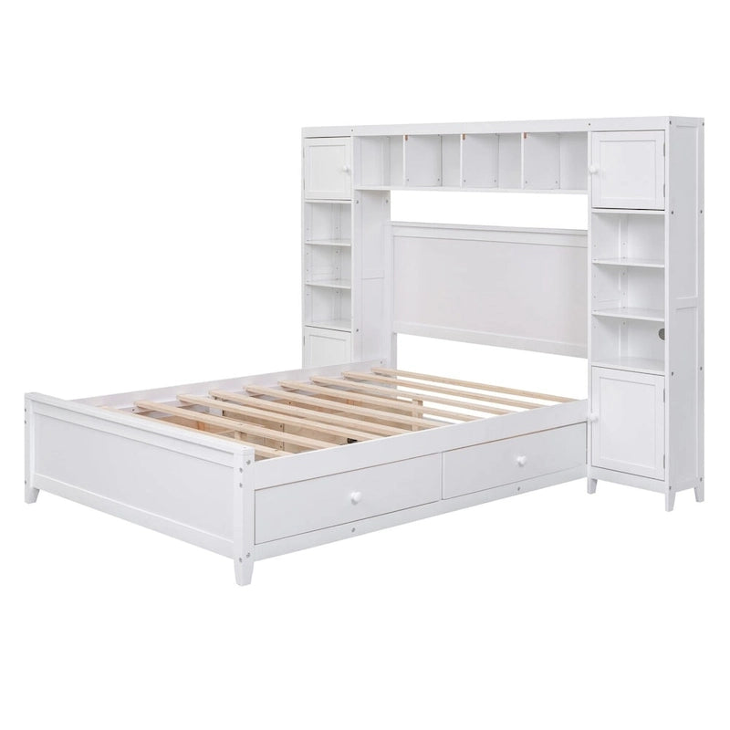 Lit en bois pleine grandeur