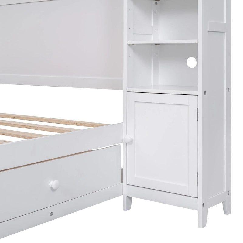 Lit en bois pleine grandeur