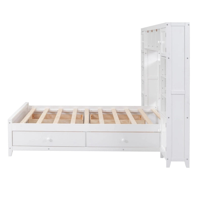 Lit en bois pleine grandeur