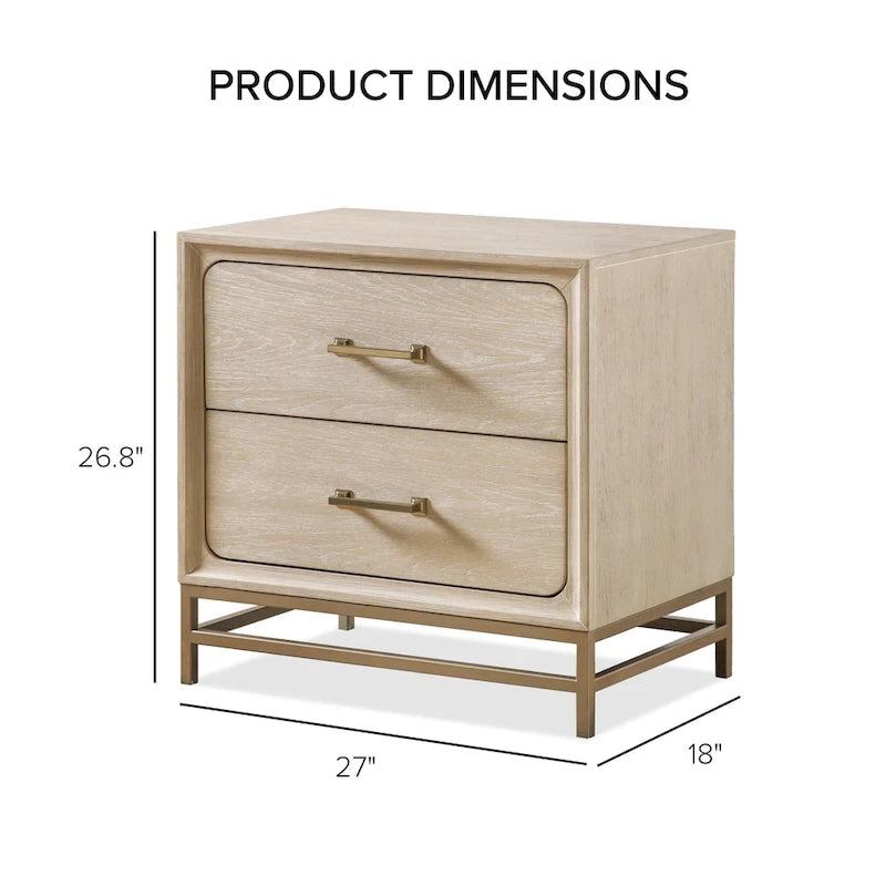 Ensemble de chambre à coucher trois pièces en bois massif comprenant un lit et deux tables de chevet