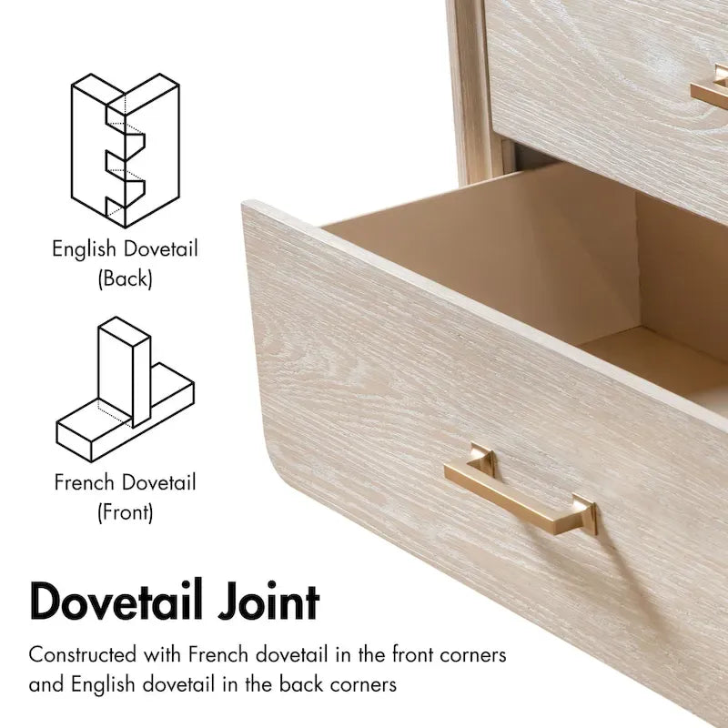 Ensemble de chambre à coucher trois pièces en bois massif comprenant un lit et deux tables de chevet