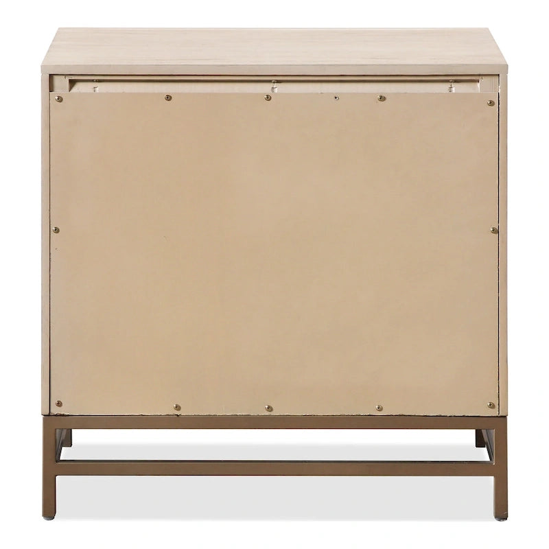 Ensemble de chambre à coucher trois pièces en bois massif comprenant un lit et deux tables de chevet
