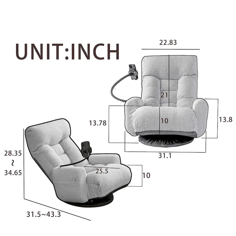 Fauteuil de salon pivotant