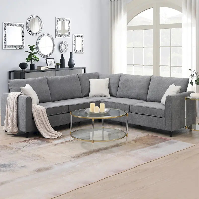Ensemble de canapé d'angle moderne trois pièces