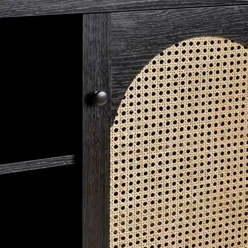 Meuble d'appoint double porte de style transitionnel