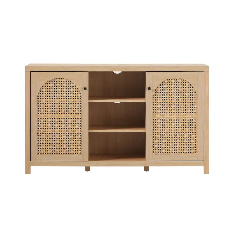 Meuble d'appoint double porte de style transitionnel