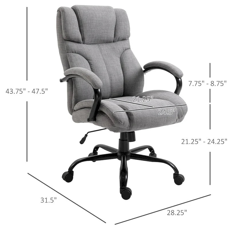 Grand fauteuil de bureau surélevé
