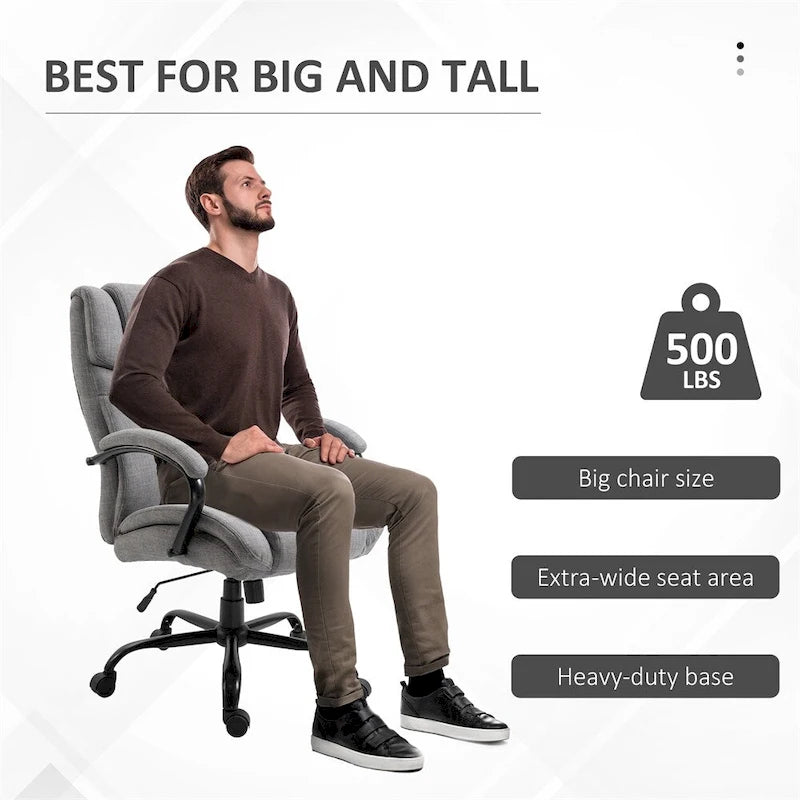 Grand fauteuil de bureau surélevé