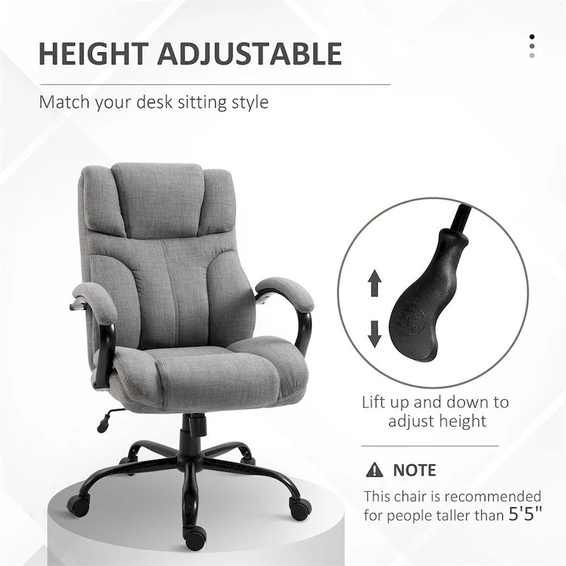 Grand fauteuil de bureau surélevé