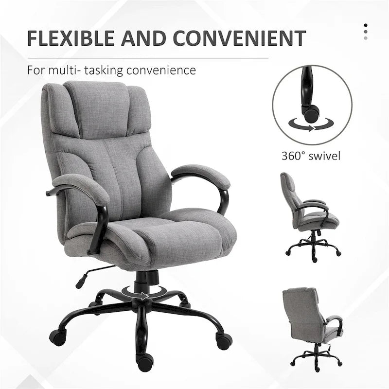 Grand fauteuil de bureau surélevé