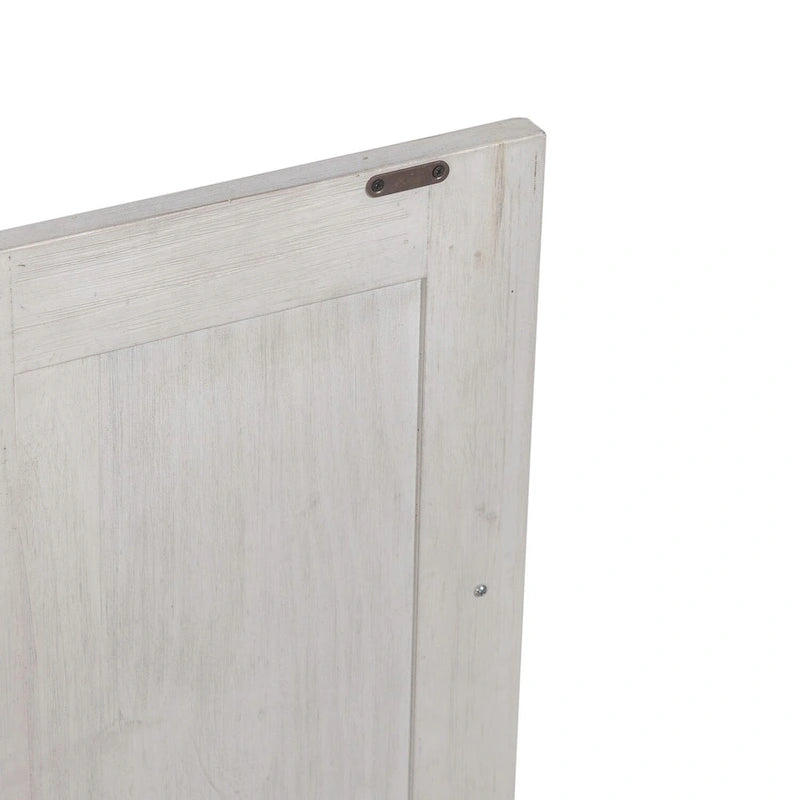 Meuble d'appoint blanc et tabac