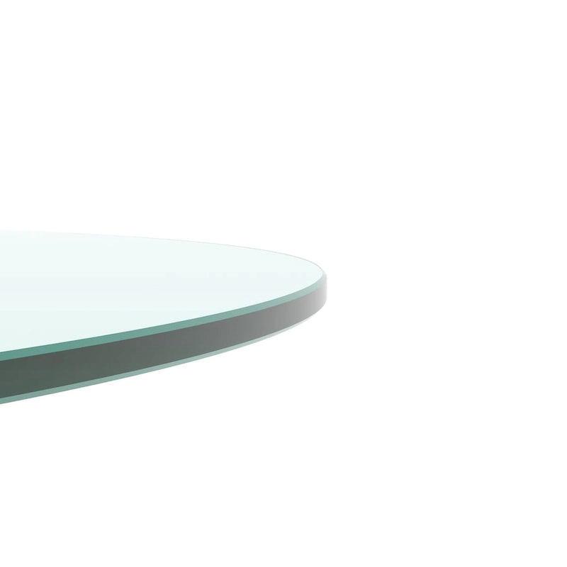 Dessus de table rond en verre trempé