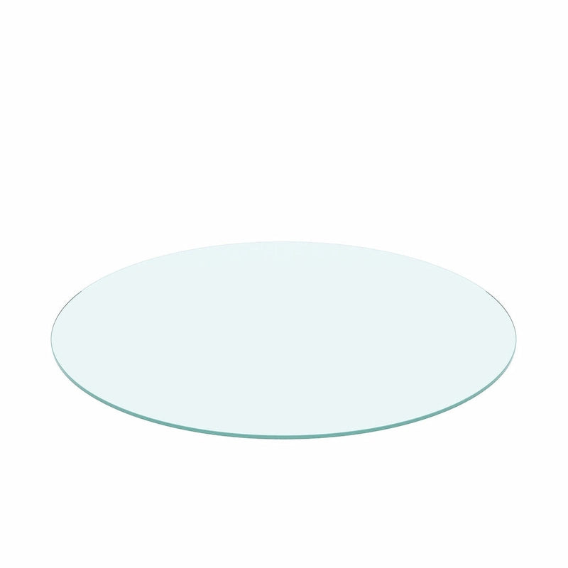 Dessus de table rond en verre trempé