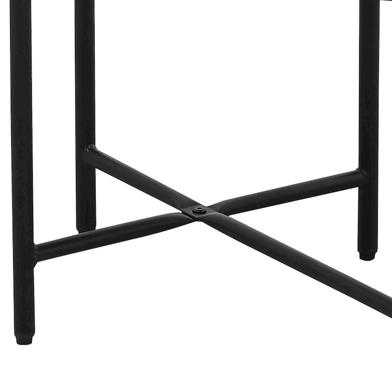Table d'appoint double couche au design minimaliste