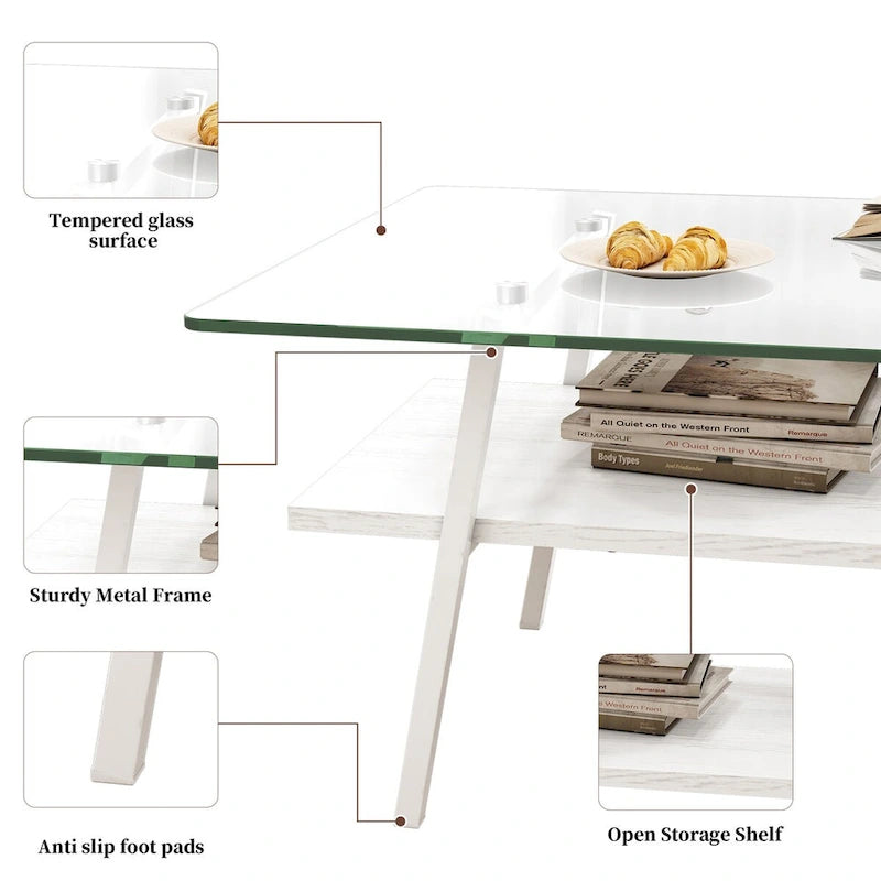 Table basse rectangulaire