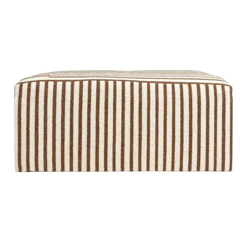 Table basse et tabouret rembourrés