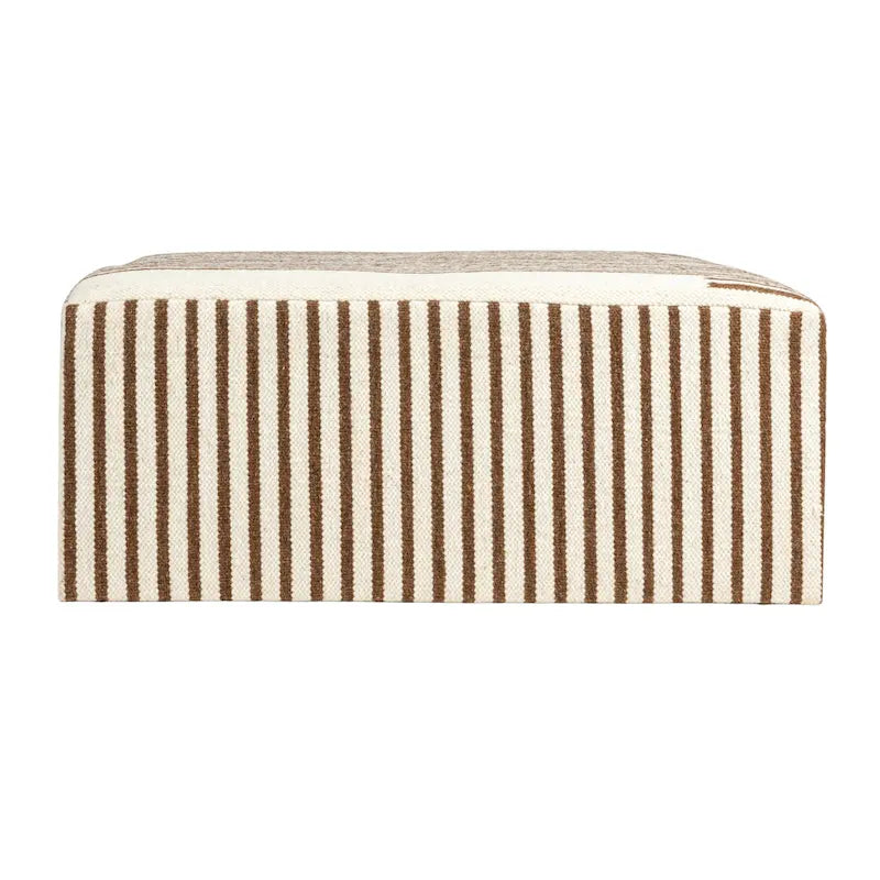Table basse et tabouret rembourrés